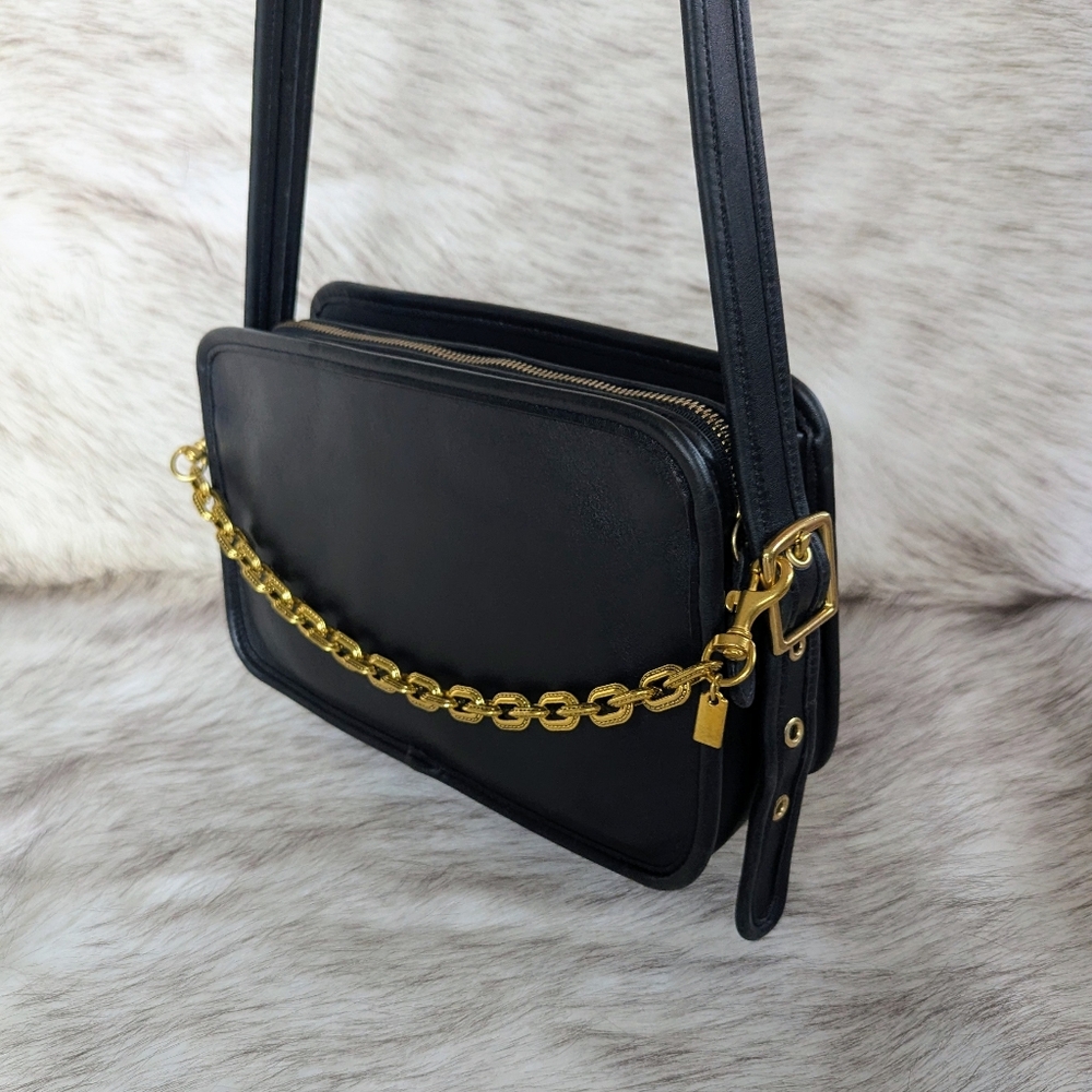 Vintage Restored Coach Legacy Compartment Leather Bag No. 9164